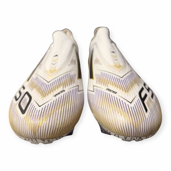 Adidas F50 Elite LL FG White Gold Laceless Soccer Cleats Mens size 12 JH7625 NIB main image 6